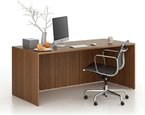 Kancelársky písací stôl FRAME, 180x80 cm, orech