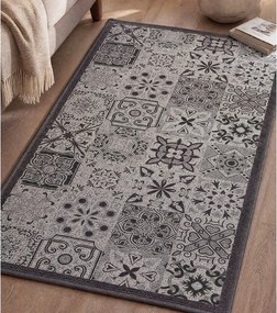 Sivý prateľný behúň 50x120 cm Persane – douceur d'intérieur