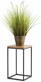 STOJAN NA KVETINÁČ BASICLOFT 40X24X24 CM ČIERNA/HNEDÁ