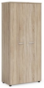Vysoká šatníková skriňa Praktik 80 x 40 x 182,1 cm, dub sonoma
