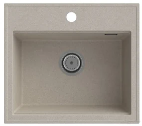 Gamma Modern 5055, 1-komorový granitový drez 560x500x210 mm, béžová, GMA-ZM-55-B