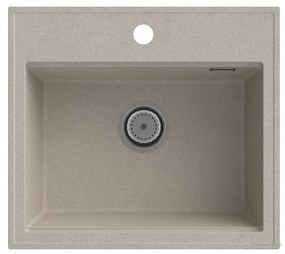 Gamma Modern 5055, 1-komorový granitový drez 560x500x210 mm, béžová, GMA-ZM-55-B