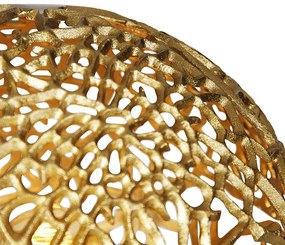 Stojaca lampa v štýle Art Deco trojnožka zlatá - Maro