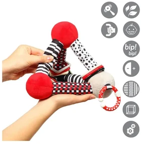 Edukačná hračka pyramída Tiny Yoga red