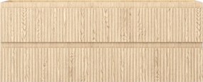 Mexen Rivel, kúpeľňová skrinka 120 cm, 2 zásuvky, drážkovaná, dub, 91A20-12047-2-BFF81