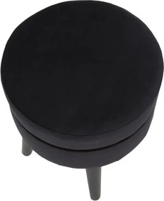 Taburet PARIS 35 cm čierny