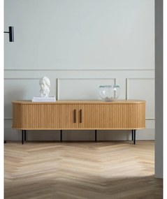 TV stolík v dekore duba v prírodnej farbe 56x180 cm Nola – Unique Furniture