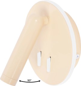 Toolight Toolight, LED nástenné svietidlo 16x14cm, 10W, APP1615-1W, béžová, OSW-06530