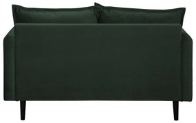 Tmavozelená zamatová pohovka 138 cm Juli – Ropez