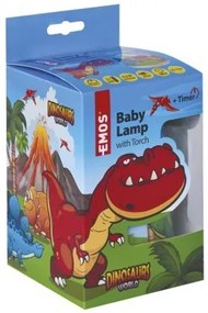 Detská LED lampa so svietidlom Dino farebná