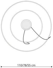 Thoro TH.214 - LED Luster na lanku RIO LED/80W/230V CRI90 3000K zlatá