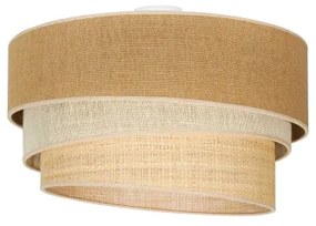 Duolla - Stropné svietidlo YUTE TRIO 3xE27/15W/230V pr. 60 cm hnedá/šedá/béžová