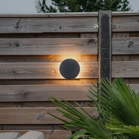 Dizajnová nástenná lampa sivá 16,5 cm vrátane LED - Skyf