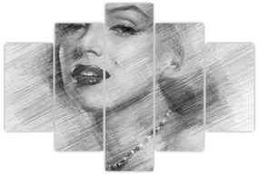 Obraz - Portrén Merilyn Monroe (150x105 cm)