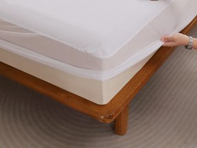 XPOSE® Froté chránič matraca Exclusive - biely 90x200 cm
