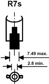 Rabalux Priemyselná žiarovka R7s/120W/230V 118 mm 2800K