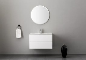 CERANO - Kúpeľňová skrinka Carole + keramické umývadlo Todo - biela matná - 80x49,8x46 cm, CER-CER-476309