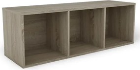 Nástenný regál s 3 priehradkami Jerry, dub sonoma%