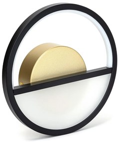 Aigostar - LED Nástenné svietidlo LED/13,5W/230V 6500K čierna/zlatá