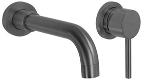 Rea Lungo Long, podomietková umývadlová batéria + BOX, grafitová matná, REA-B6390