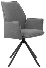 Otočná stolička LUGRO sivá 871707