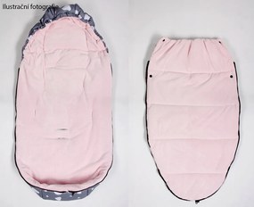 Fusak do kočíka TheBaby - HVIEZDIČKY - biely/mätový