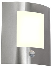 Moderná vonkajšia nástenná lampa oceľová s pohybovým senzorom IP44 - Emmerald 1