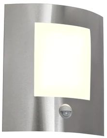 Moderná vonkajšia nástenná lampa oceľová s pohybovým senzorom IP44 - Emmerald 1