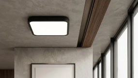 Brilagi-LED Kúpeľňové stropné svietidlo so senzorom ZENNA LED/24W/230V 34,5x34,5 cm IP44 čierne