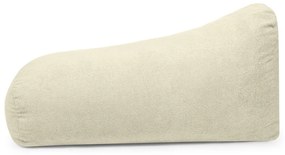 Krémový sedací vak z textílie buklé Snug Long 140 – SLOWDOWN
