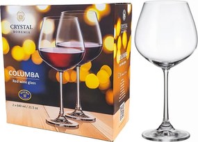 BOHEMIA COLUMBA POHÁR NA ČERVENÉ VÍNO 640ML SADA 2KS