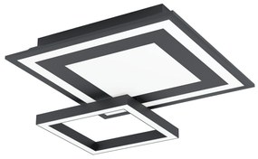 EGLO LED inteligentné stropné osvetlenie SAVATARILA-Z, 4x2, 7W, teplá biela-studená biela, RGB, čierne
