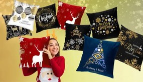 Vianočná obliečka na vankúš 3D 47