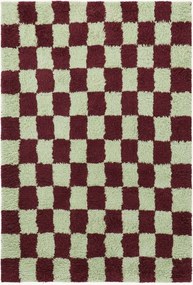 Ručne tkaný kockovaný koberec Bilbao