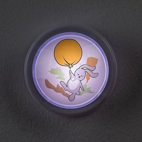 Rabalux 76073 detské push light nočné osvetlenie Hopply - zajačik a balón, 0,3W, 5lm, 6000K