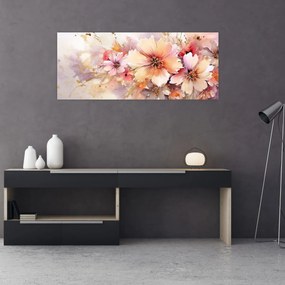 Obraz - Kvety (120x50 cm)