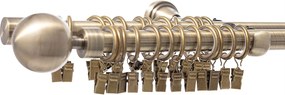 Dvojitá garniža Elegant antique brass160cm