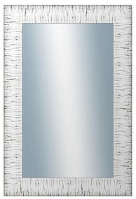 DANTIK - Zrkadlo v rámu, rozmer s rámom 80x160 cm z lišty SAUDEK biela čierne čiary (2512)