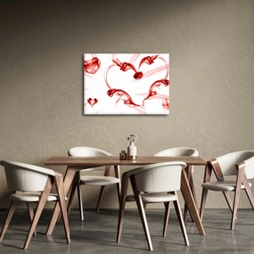 Obraz srdca z dymu (70x50 cm)
