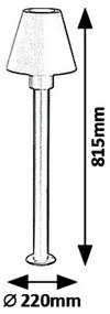 Rabalux 8845 - Vonkajšia lampa FAVARA 1xE27/14W/230V IP44
