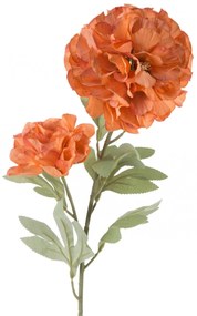 Kvet NATU dĺžka 77CM. kvet 12 CM oranžová