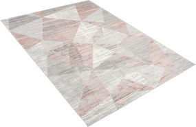 TA Koberec E455A SVETLO SIVÁ/TMAVORUŽOVÁ ASTHANE Rozmer: 120x170 cm
