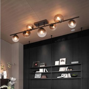 Brilagi - LED Prisadený luster MILLA 7xG9/3W/230V hnedá/dymová hnedá