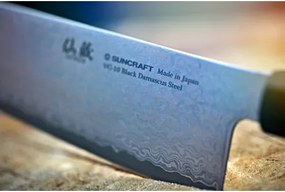 nůž Bunka 165 mm Suncraft VG-10 Black Damascus