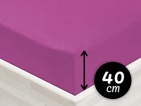 Jersey napínacie prestieradlo na extra vysoký matrac JR-009 Orgovánové 100 x 200 - výška 40 cm