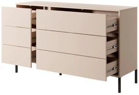 LAS Zásuvková komoda Dast - béžová