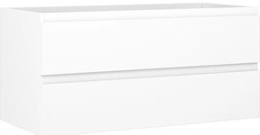 Mexen Orio, kúpeľňová skrinka 100 cm, 2 zásuvky, biela matná, 91A10-10047-2-BFF01