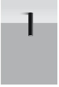 Čierne stropné svietidlo Sollux Castro