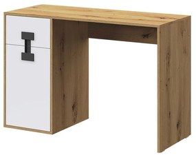 PC stolík Marcel TE1 (dub artisan + biely lesk). Vlastná spoľahlivá doprava až k Vám domov. 1123094