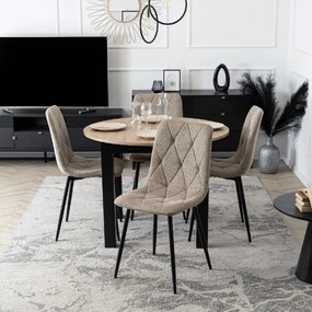 PROXIMA.store - Čalúnená jedálenská stolička ROBIN 2 FARBA: čierna